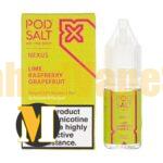 سالت رزبری گریپ فروت لیمو پاد سالت <br><span>Pod Salt Nexus Lime Raspberry Grapefruit 30ml</span> - Image 2